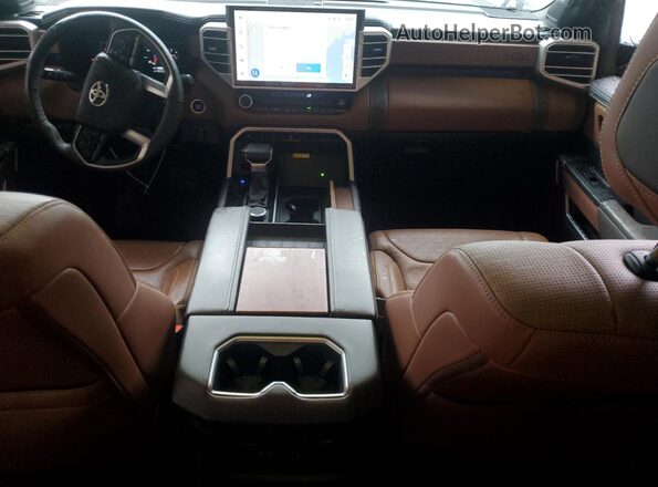 5TFMA5AB0PX025879 2023 TOYOTA TUNDRA Black წინა პანელის ხედი