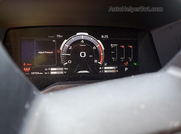 5TFMA5DB7PX057966 2023 TOYOTA TUNDRA White ხელსაწყოთა პანელის ხედი