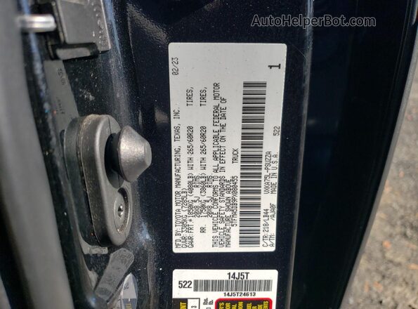 5TFMA5DB9PX080455 2023 TOYOTA TUNDRA Black Vista del compartimento del motor