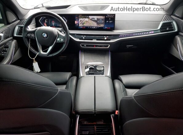 5UX13EU04R9S48889 2024 BMW X5 Silver Dashboard view