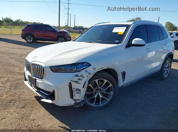 5UX13EU07R9T09569 2024 BMW X5 White Vista tres cuartos delantera izquierda