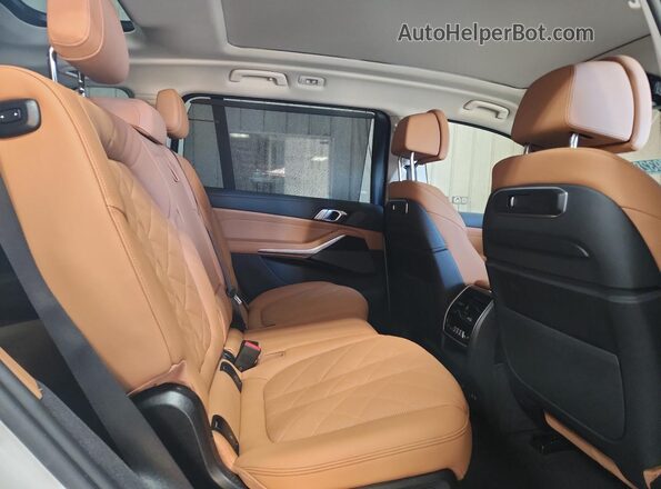 5UX23EM04T9075466 2026 BMW X7 White Вид задньої частини салону