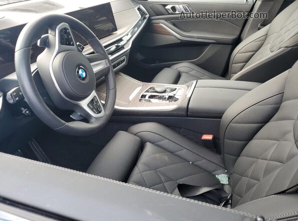 5UX23EU00T9048524 2026 BMW X5 Black Front interior view