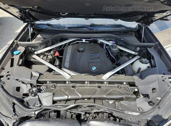 5UX23EU01S9X98707 2025 BMW X5 Black Engine compartment view