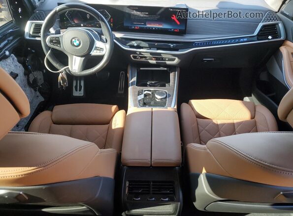 5UX23EU07R9S36319 2024 BMW X5 Blue Widok deski rozdzielczej