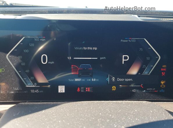 5UX23EU07R9S36319 2024 BMW X5 Blue Widok zestawu wskaźników