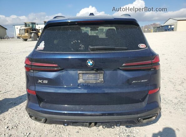 5UX23EU07S9W58757 2025 BMW X5 Blue Вид ззаду