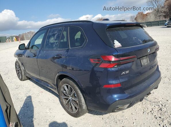 5UX23EU07S9W58757 2025 BMW X5 Blue Задня ліва чверть
