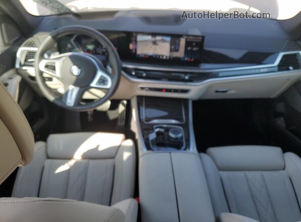 5UX23EU07S9W58757 2025 BMW X5 Blue Вид панелі приладів
