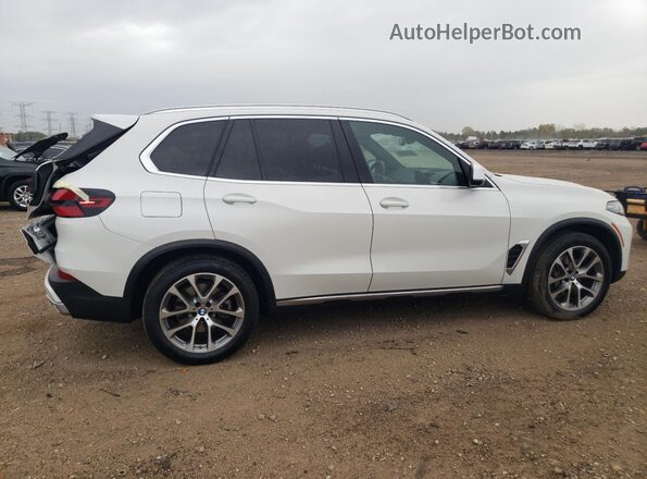 5UX23EU07S9Y71529 2025 BMW X5 White Trasero derecho