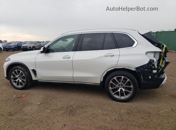 5UX23EU07S9Y71529 2025 BMW X5 White Trasero izquierdo