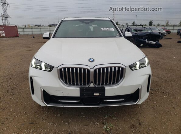 5UX23EU07S9Y71529 2025 BMW X5 White Vista frontal