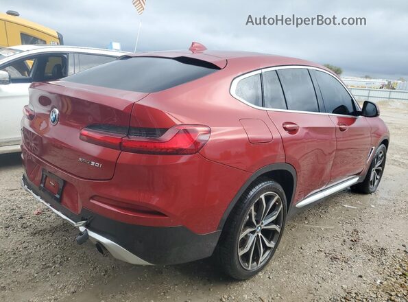 5UX2V1C01M9E00728 2021 BMW X4 Burgundy Հետևի աջ