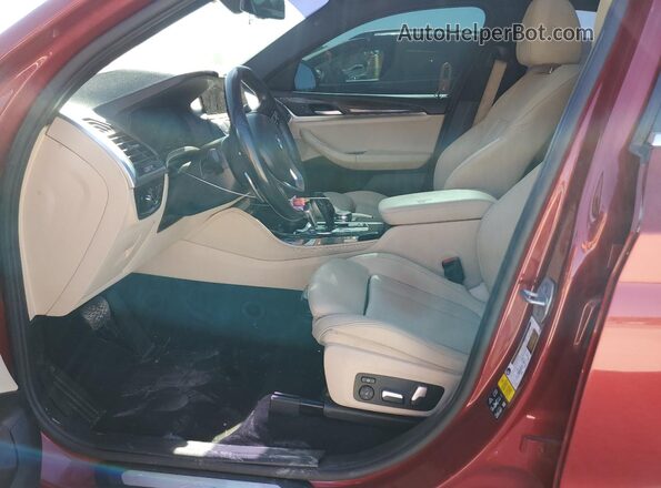 5UX2V1C01M9E00728 2021 BMW X4 Burgundy Սալոնի դիմացի տեսք