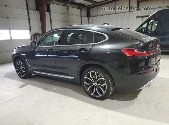 5UX2V1C02M9F43235 2021 BMW X4 Black Trasero izquierdo