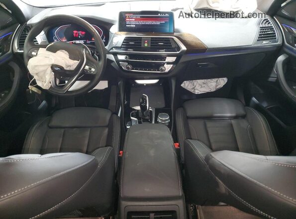 5UX2V1C02M9F43235 2021 BMW X4 Black Vista del salpicadero