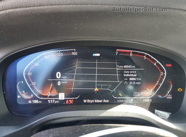 5UX2V1C05L9B88009 2020 BMW X4 Белый Вид щитка приборов