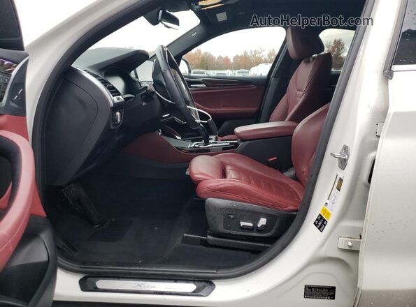 5UX2V1C05M9F95703 2021 BMW X4 White Вид салону спереду
