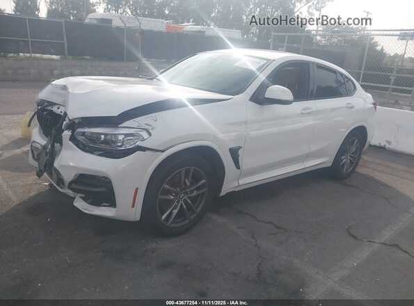 5UX2V1C06M9E92547 2021 BMW X4 White Front left