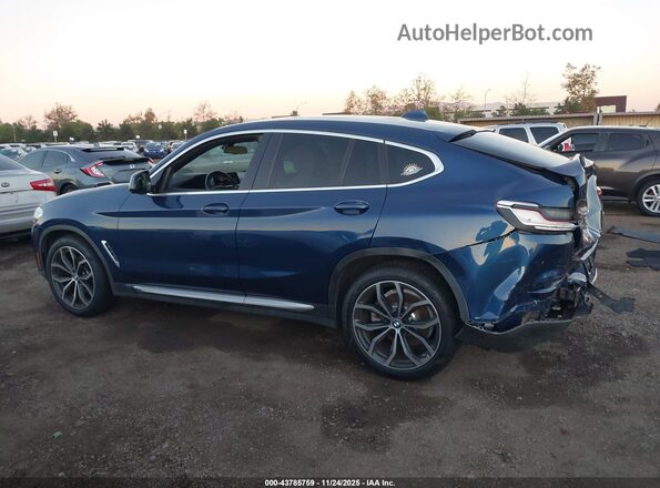 5UX2V1C07L9B50328 2020 BMW X4 Blue Սալոնի 360 աստիճան տեսք