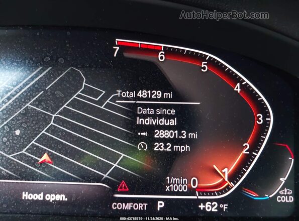 5UX2V1C07L9B50328 2020 BMW X4 Blue 