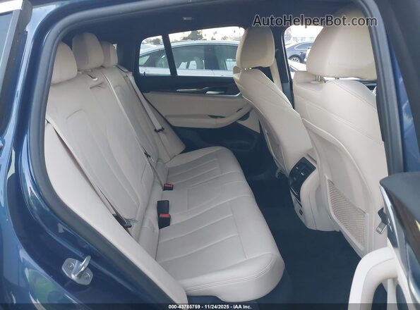 5UX2V1C07L9B50328 2020 BMW X4 Blue VIN կոդի պիտակի տեսք