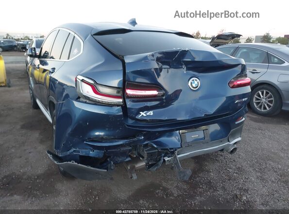 5UX2V1C07L9B50328 2020 BMW X4 Blue Դիմացի տեսք