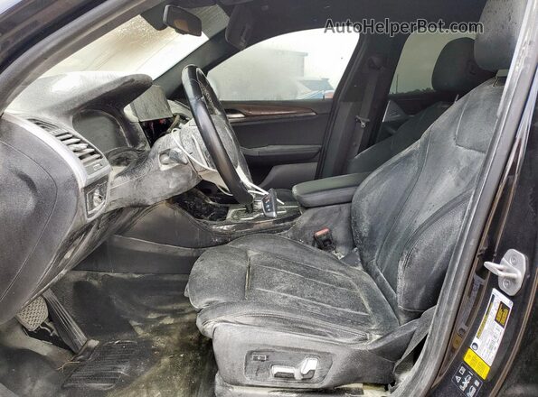 5UX2V1C07M9H76334 2021 BMW X4 Black Vista interior delantera