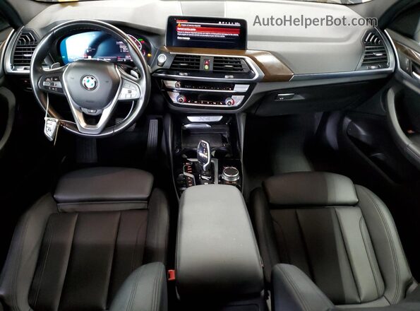 5UX2V1C09M9G91401 2021 BMW X4 Black Вид панелі приладів