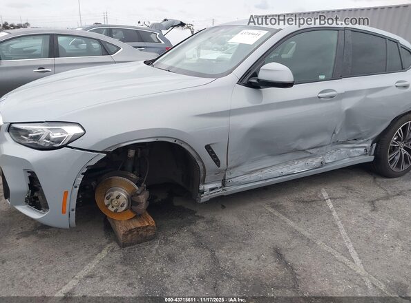 5UX33DT06N9M40667 2022 BMW X4 Gray Вид спереду
