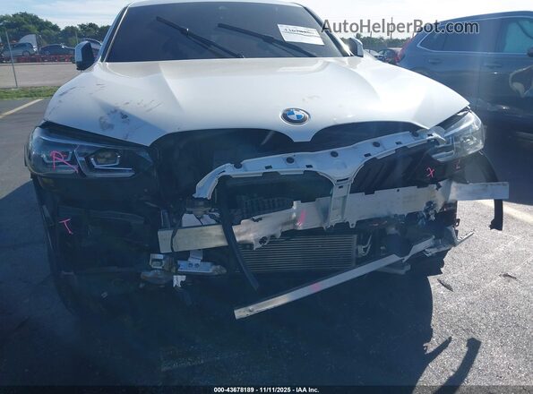 5UX33DT08N9K21080 2022 BMW X4 White Front view