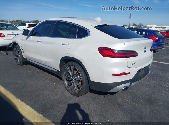 5UX33DT08N9K21080 2022 BMW X4 White Rear left