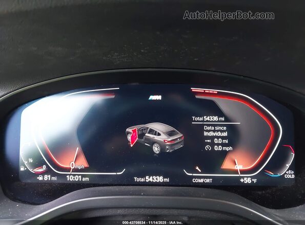 5UX33DT09N9J09596 2022 BMW X4 Black Vista de los asientos traseros
