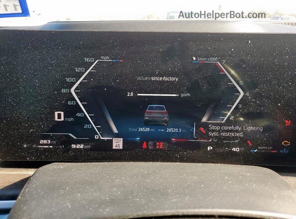 5UX33EU05R9T12513 2024 BMW X5 Gray Vista del cuadro de instrumentos
