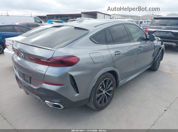 5UX33EX00R9U24194 2024 BMW X6 Серый Задняя правая четверть