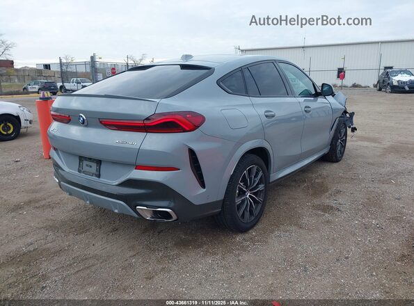 5UX33EX03S9Z49496 2025 BMW X6 Серый Задняя правая четверть