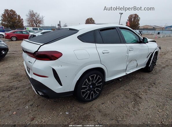 5UX33EX06R9T50473 2024 BMW X6 White Trasero derecho