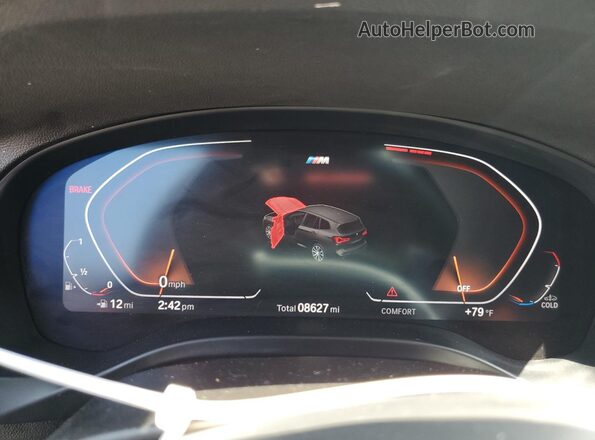 5UX43DP00R9X32626 2024 BMW X3 Gray Instrument cluster view