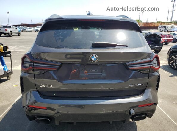 5UX43DP00R9X32626 2024 BMW X3 Gray Rear view