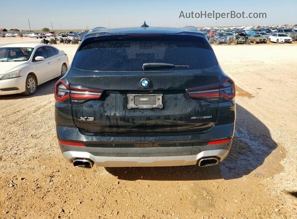 5UX43DP01N9J60119 2022 BMW X3 Black Rear view