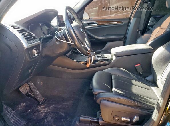 5UX43DP01N9J60119 2022 BMW X3 Black Front interior view
