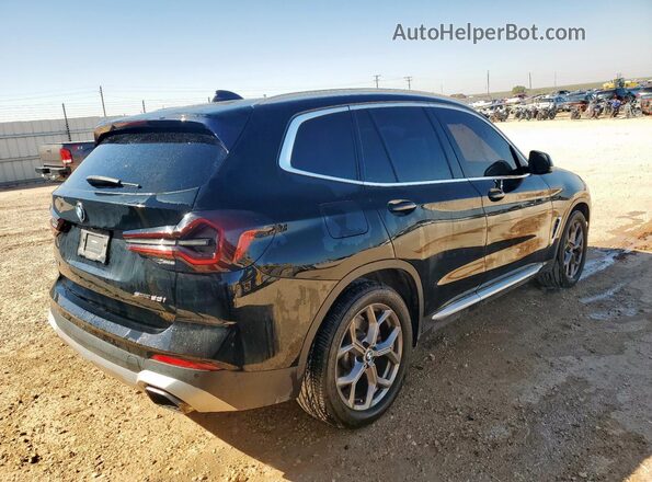 5UX43DP01N9J60119 2022 BMW X3 Black Rear right