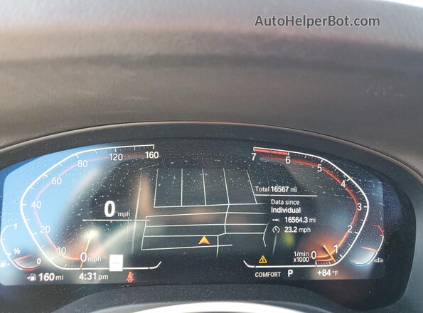 5UX43DP01R9T51108 2024 BMW X3 Gray Instrument cluster view