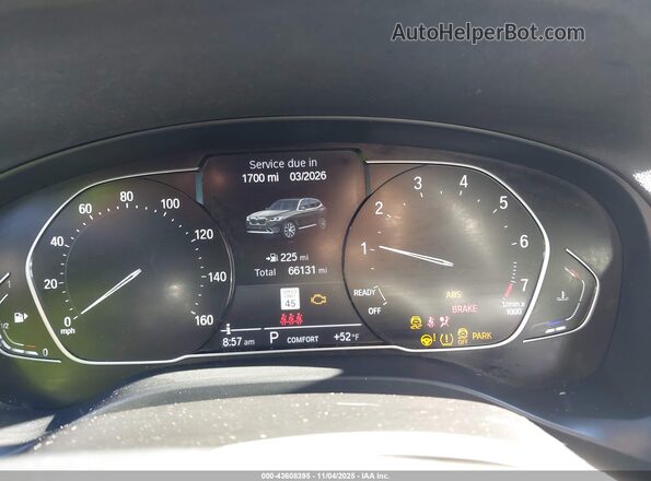 5UX43DP02N9J67581 2022 BMW X3 Black Вид задніх сидінь