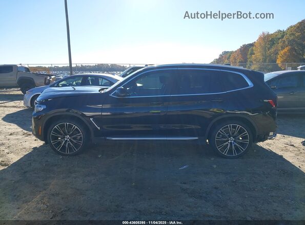 5UX43DP02N9J67581 2022 BMW X3 Black 
