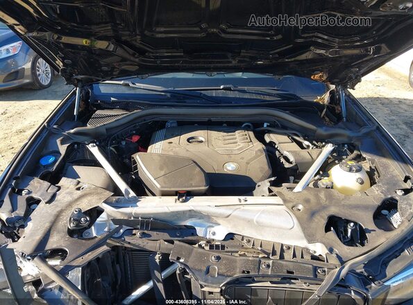 5UX43DP02N9J67581 2022 BMW X3 Black Вид ззаду