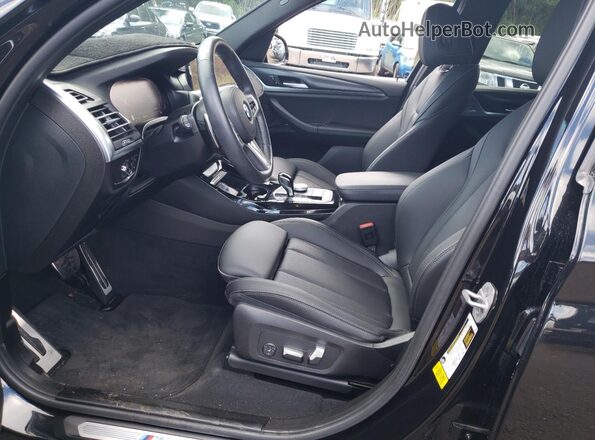 5UX43DP02N9N24953 2022 BMW X3 Black Вид салону спереду