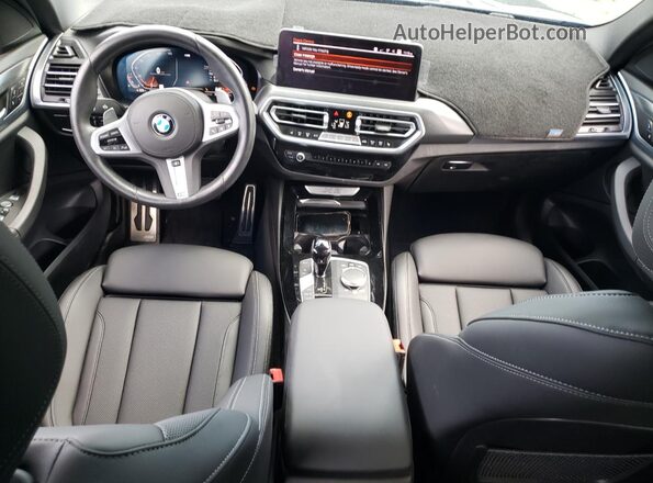 5UX43DP02N9N24953 2022 BMW X3 Black Вид панелі приладів