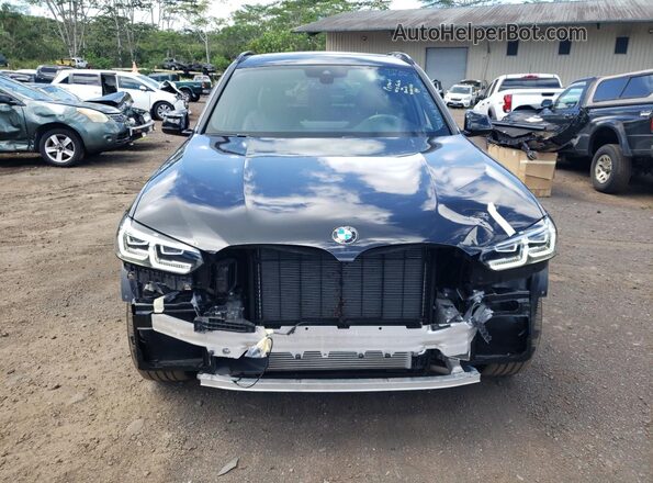 5UX43DP02N9N24953 2022 BMW X3 Black Вид спереду