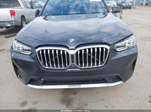5UX43DP04P9N93663 2023 BMW X3 Gray წინა ხედი